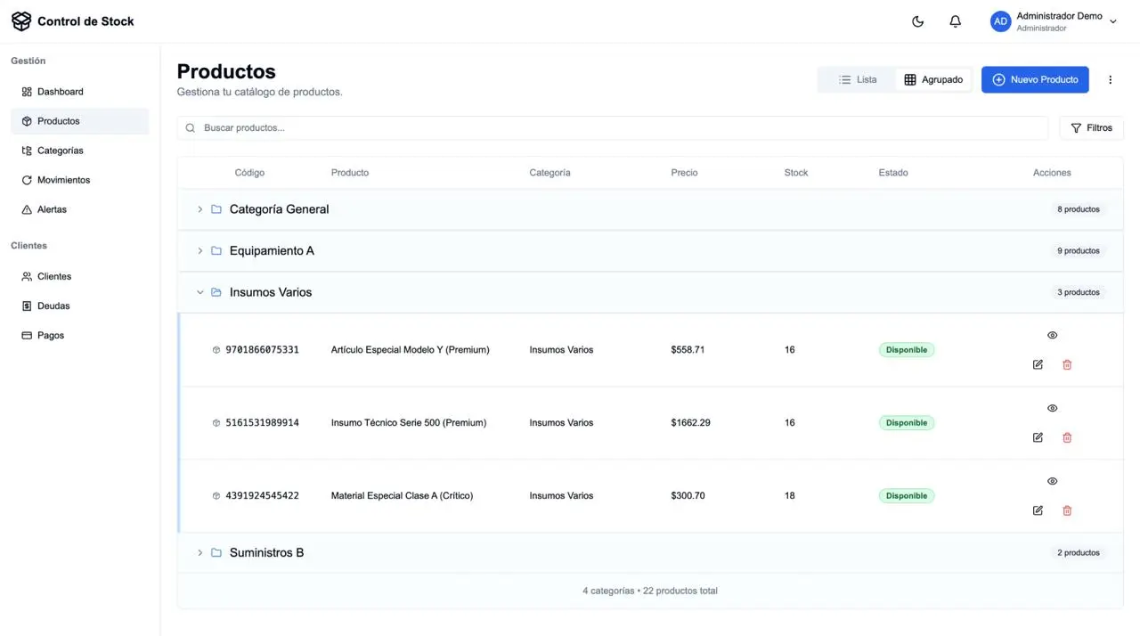 Sistema de Stock screenshot 4